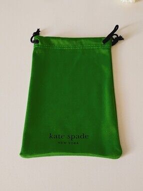 Kate Spade Green Drawstring Eyewear Pouch